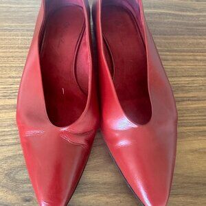Loro Piana Rebecca Ballerinas, Red, Size 40, Very good condition